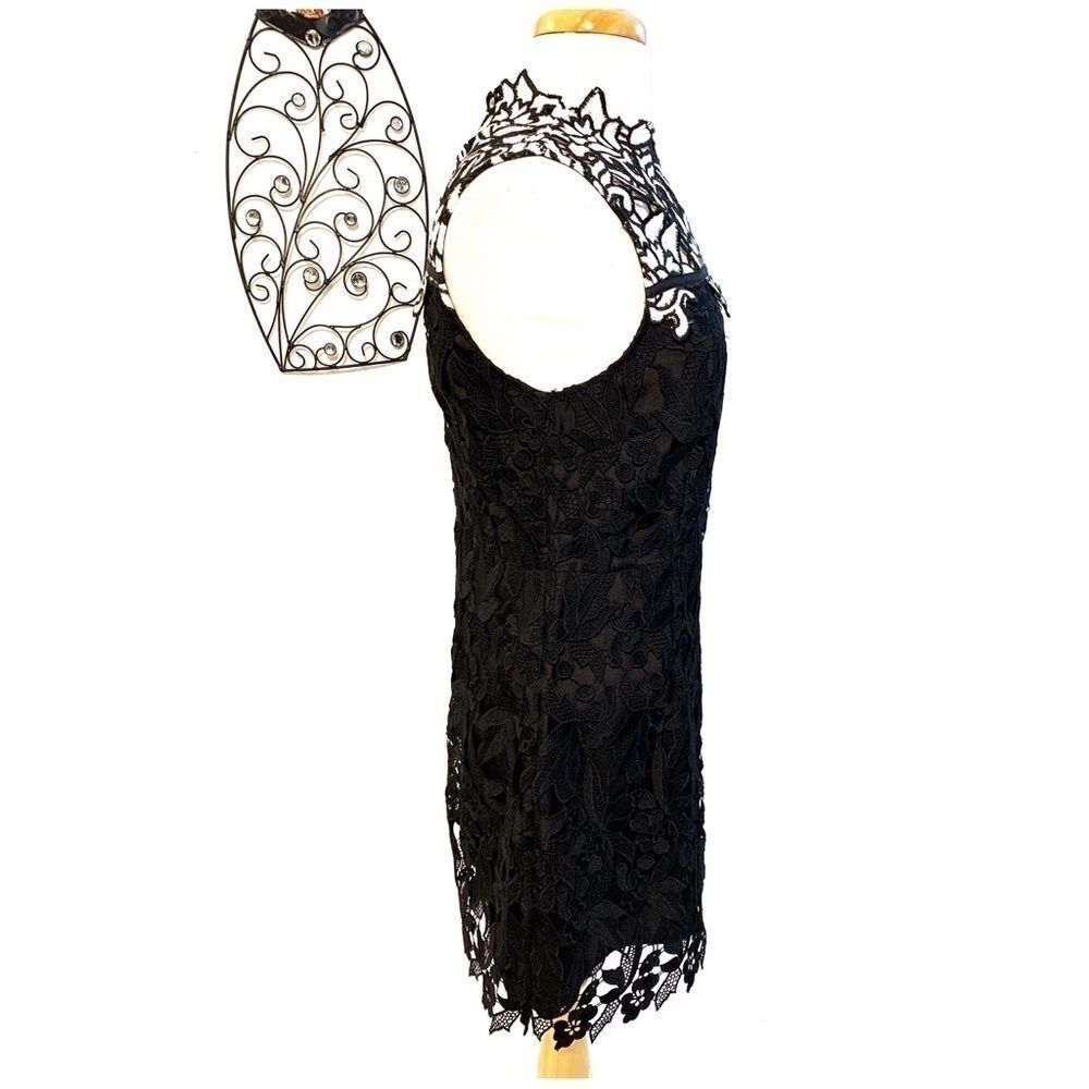 EUC Topshop Blk/white Lace Dress   (Size 10) - Picture 4 of 8